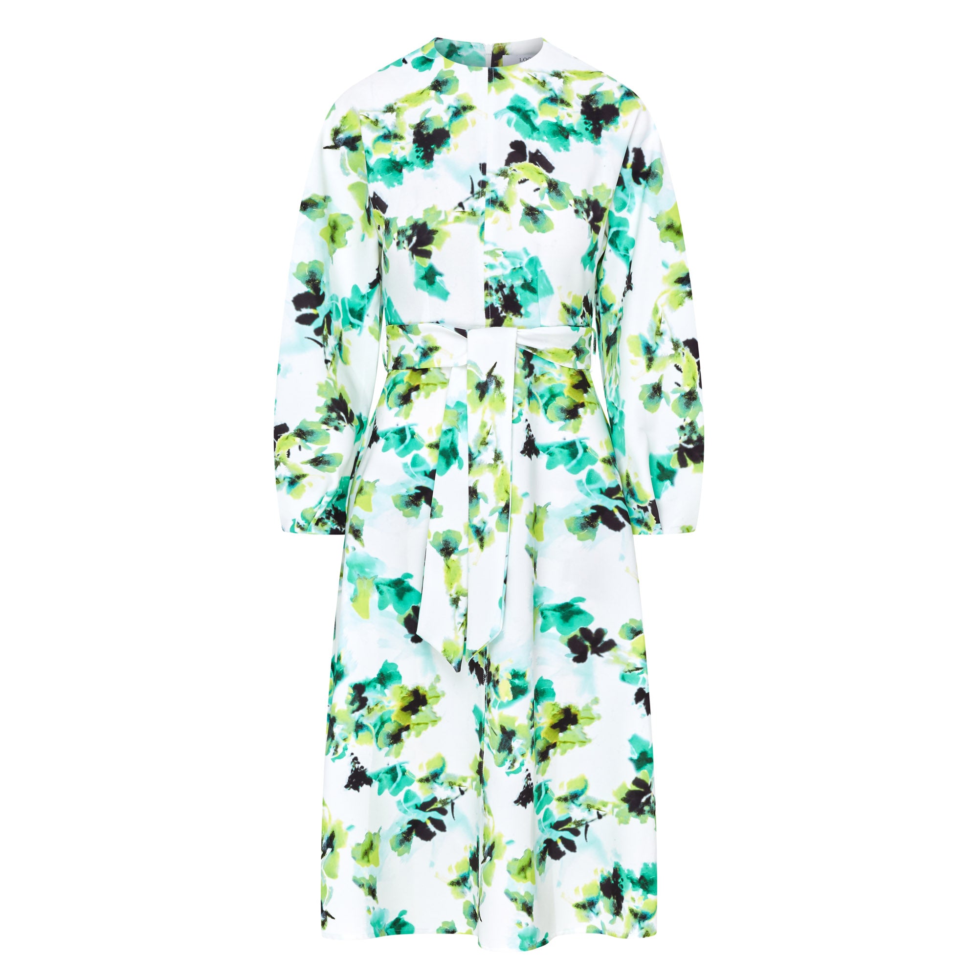 Maeve Batwing Printed Dress - Green Floral