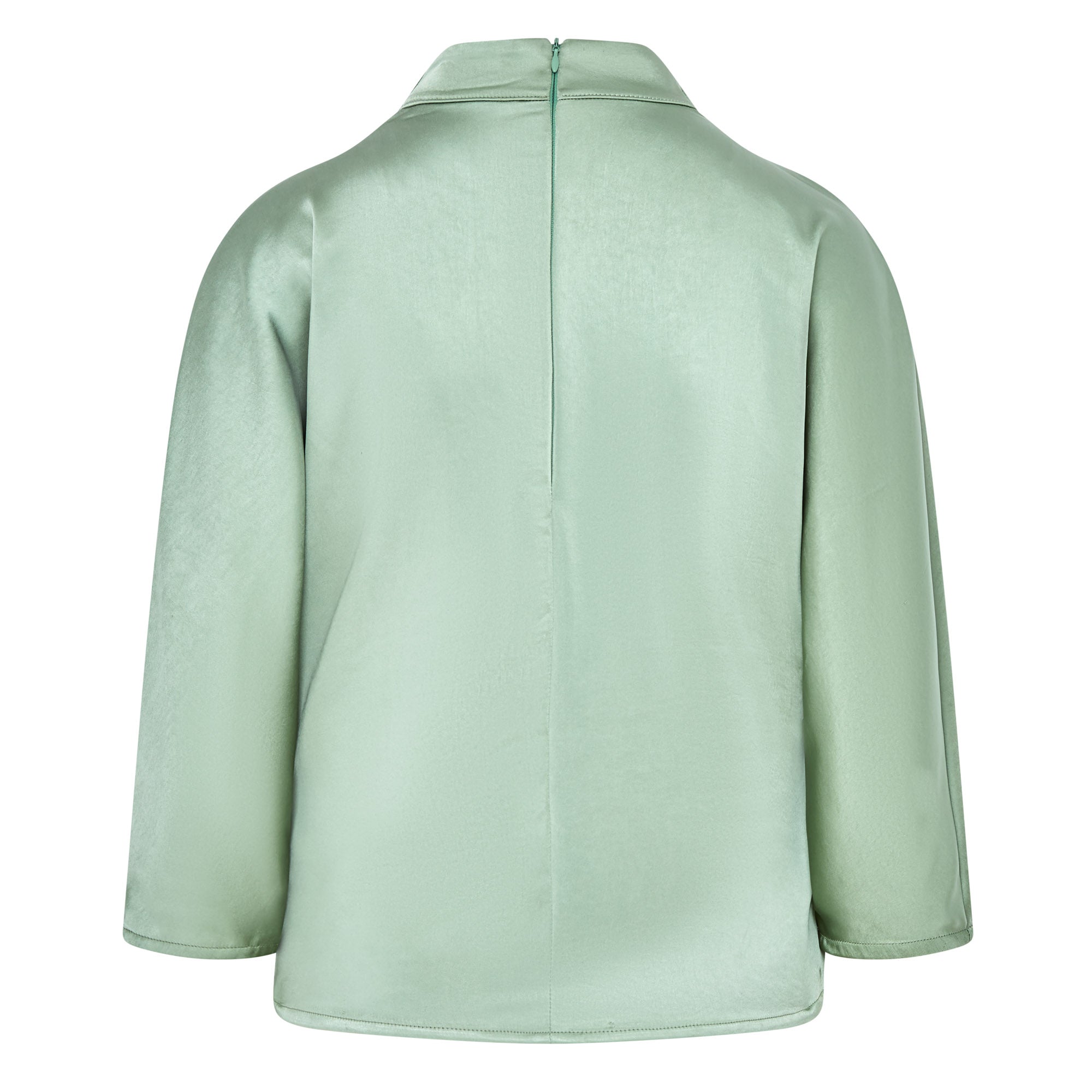 Celeste Cowl Satin Top - Sage Green
