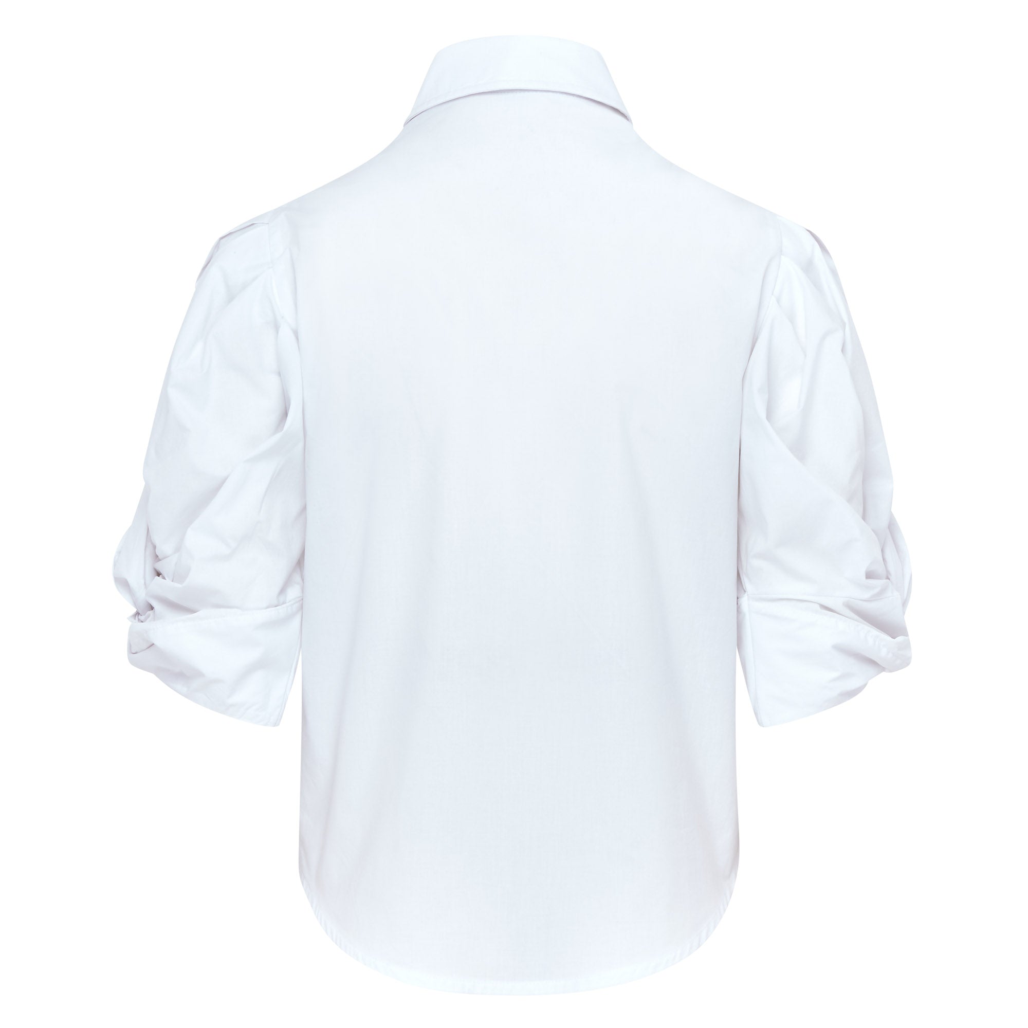 Ellery Knot Sleeve Tie Front Shirt - White