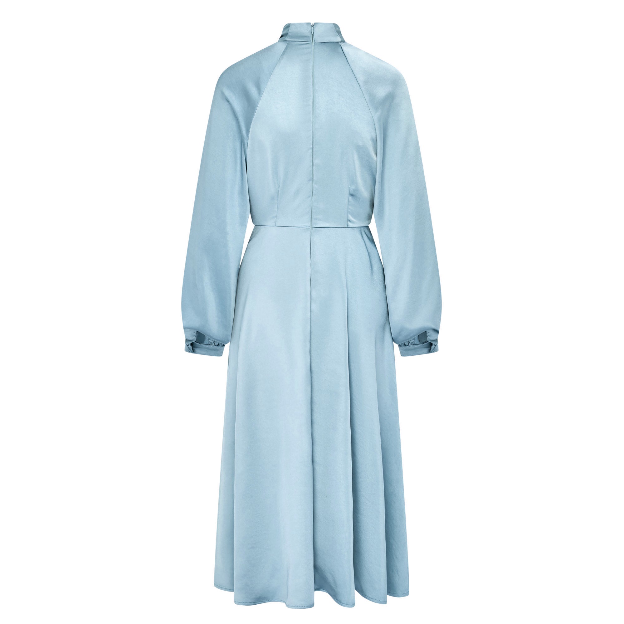 Iris Pussy Bow Dress - Light Blue
