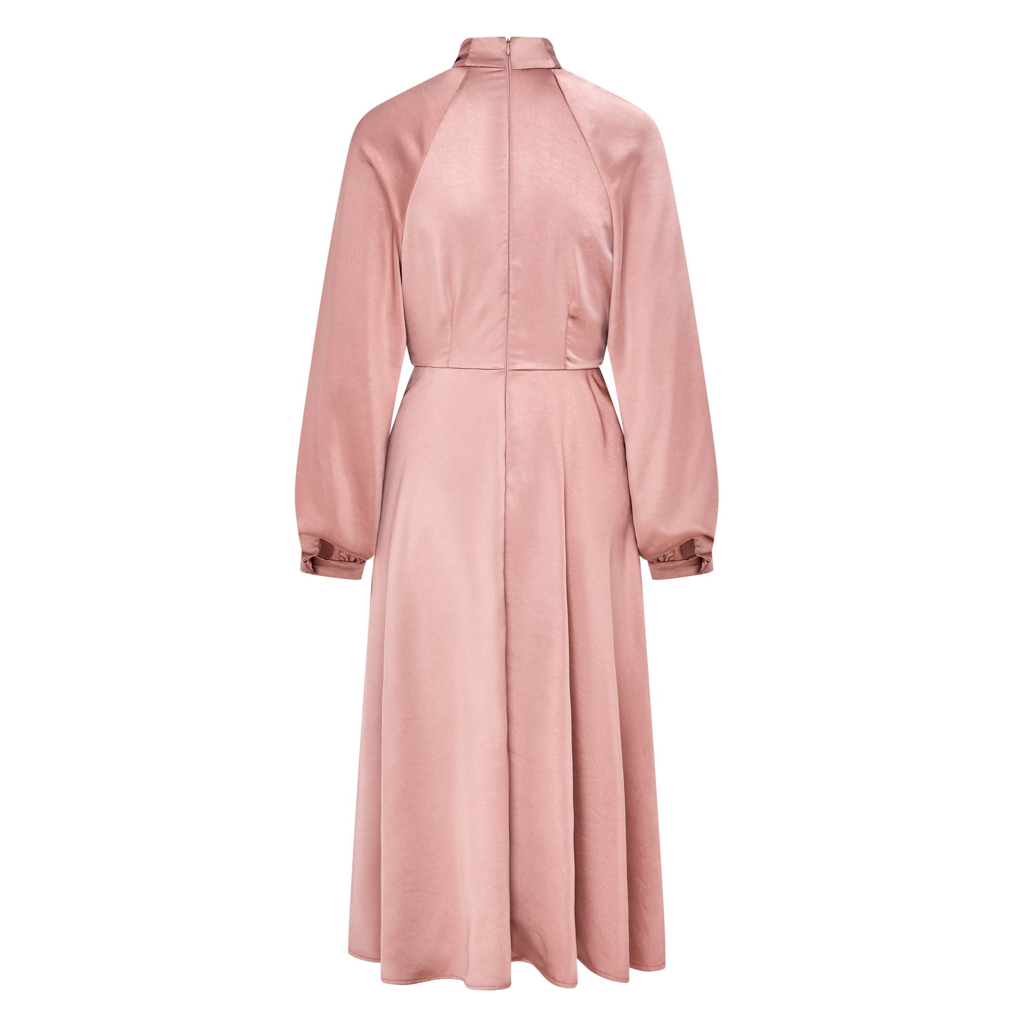 Iris Pussy Bow Dress - Blush