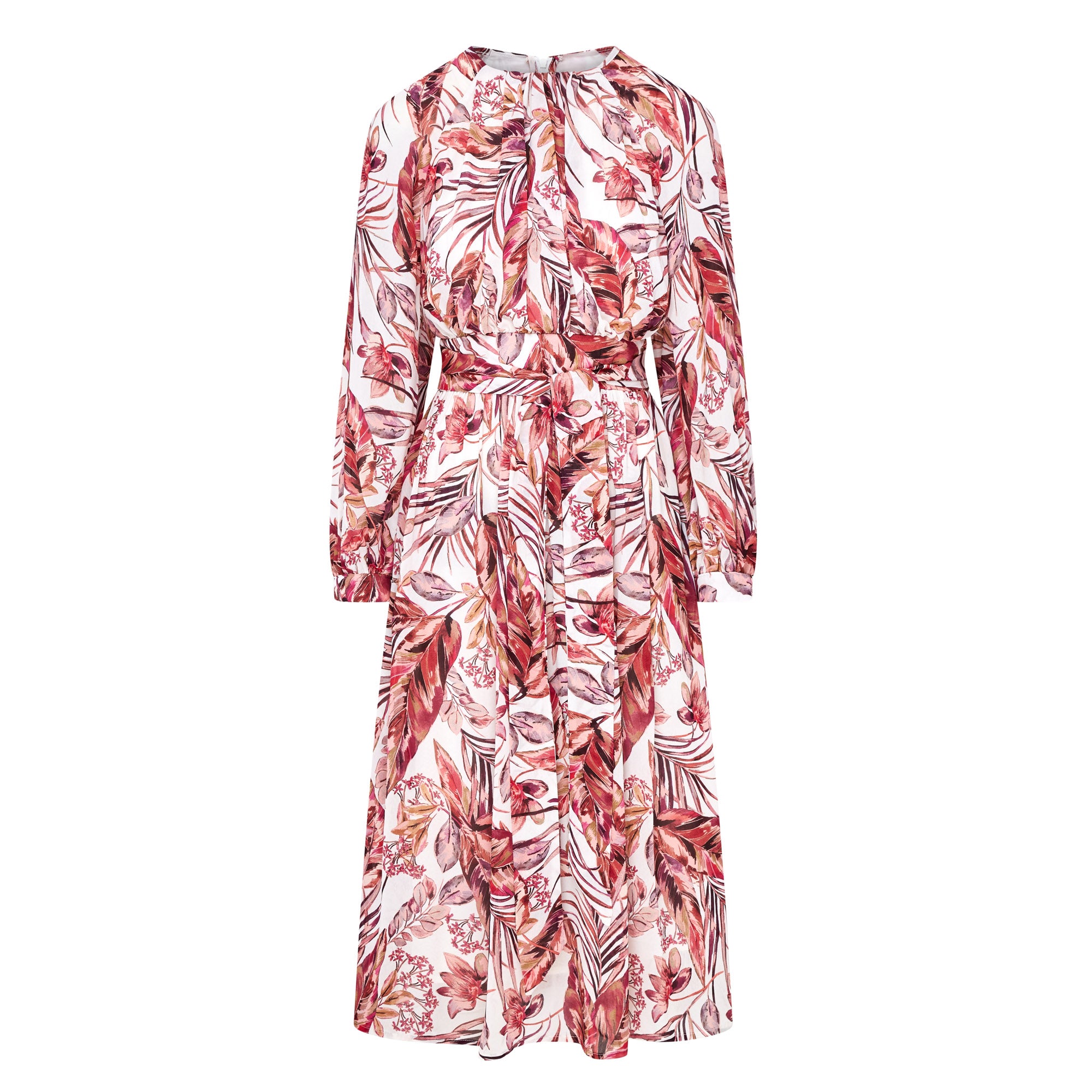 Rosalie Raglan Sleeve Dress - Cream Print