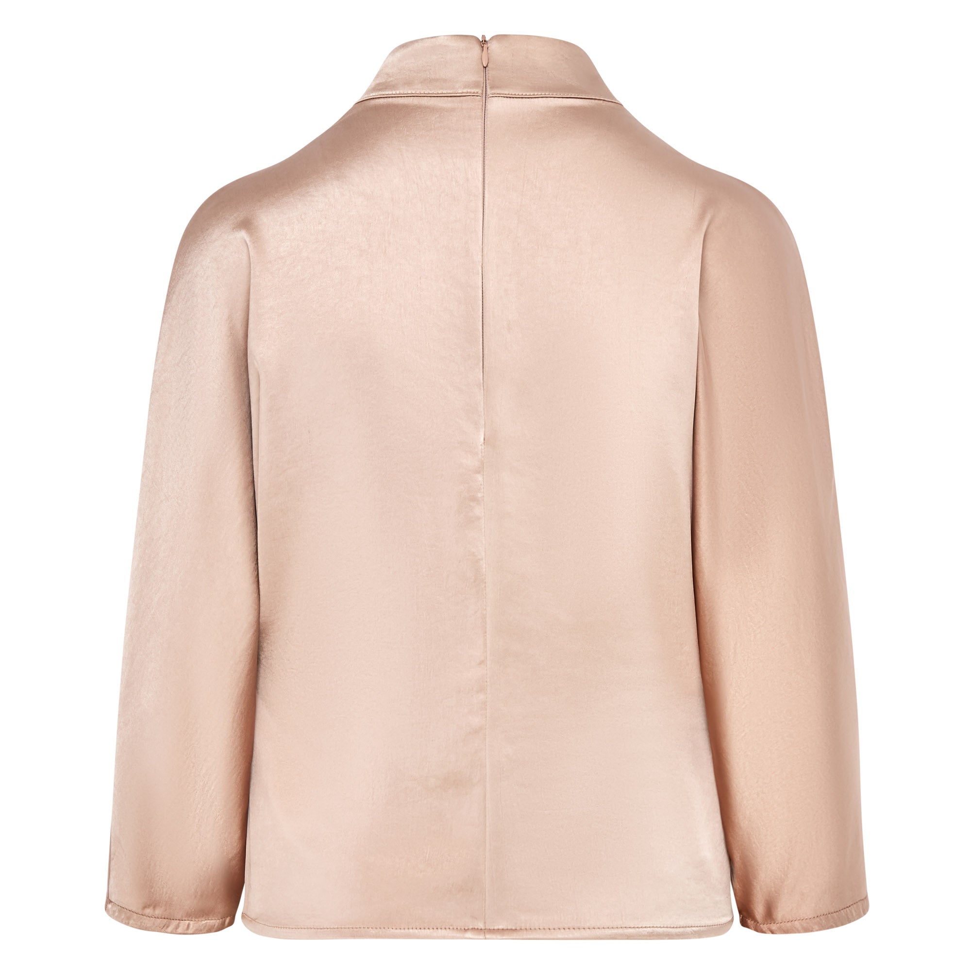 Celeste Cowl Satin Top - Nude