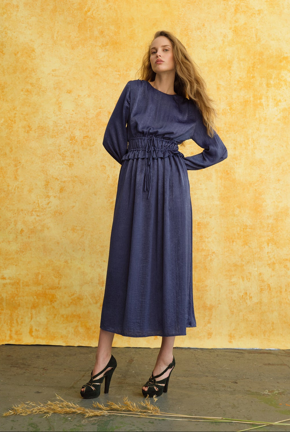 Dahlia Long Dress - Midnight Blue