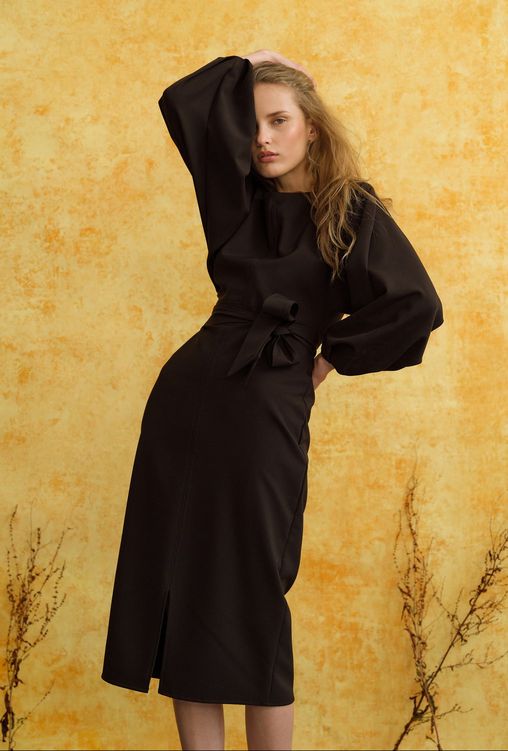 Maeve Midi Dress - Black