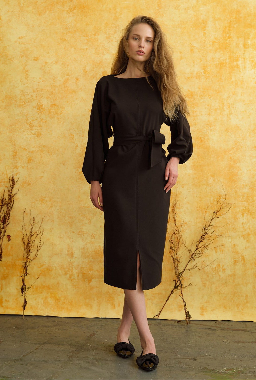 Maeve Midi Dress - Black